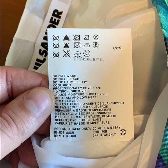 Jil Sander Silk Flower Print Pencil Skirt Sz. 38 - Picture 5 of 6